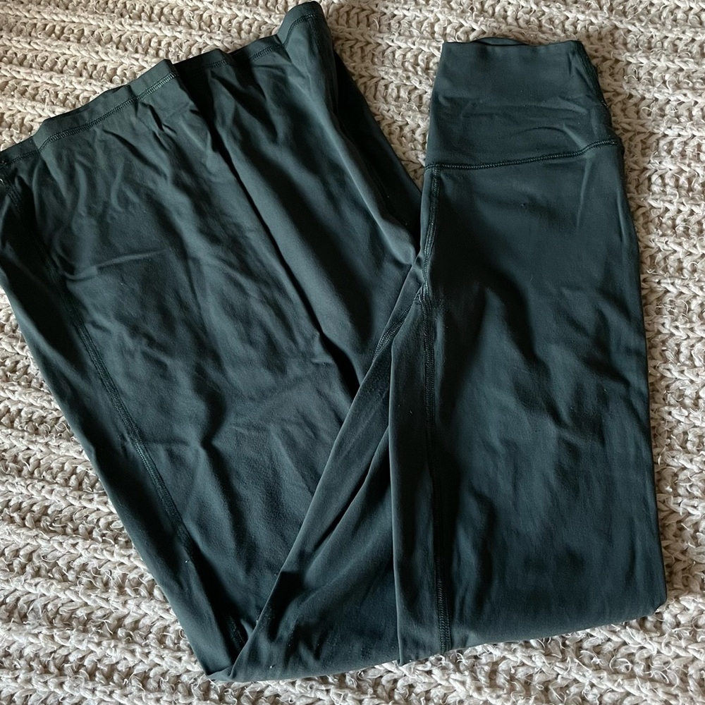 Dark Green Flare Leggings